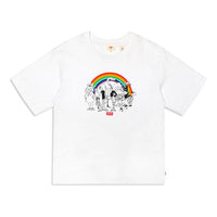 Levis Cartoon Pattern Printing Short Sleeve White 15855-0002