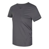 (WMNS) Nike PRO MESH Training Tops Gym Short Sleeve Gray AO9952-056