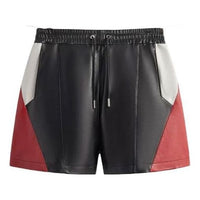 KITH Leather Curtis Panelled Short 'Black' KHM060469-001