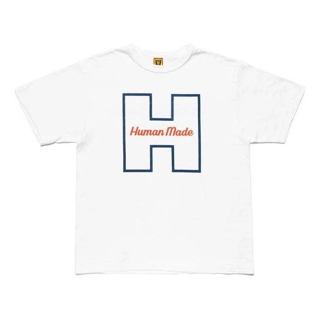 HUMAN MADE Chest Alphabet Printing Short Sleeve Unisex White HM20TE016