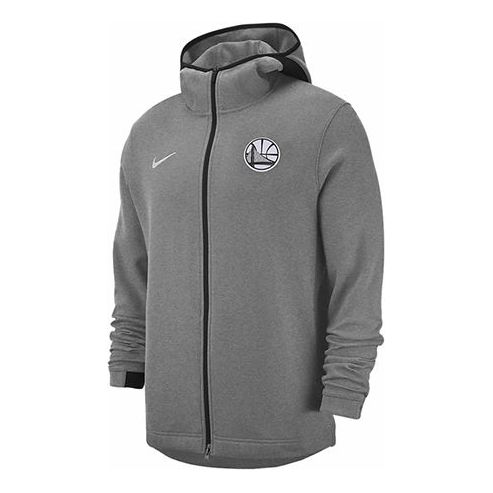 Nike Golden State Warriors LOGO Hooded Jacket Gray 940877-032
