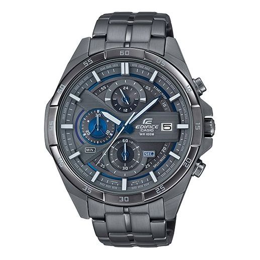 CASIO EDIFICE Stainless Steel Strap Mens Black Analog EFR-556GY-1A