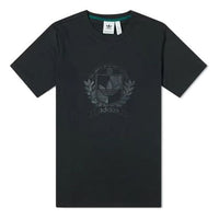 adidas originals Printing Round Neck Short Sleeve Black H31176