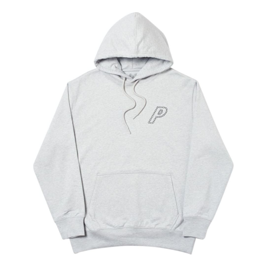 PALACE P-Link Hood Grey Marl Long Sleeves Unisex Gray P18FW101