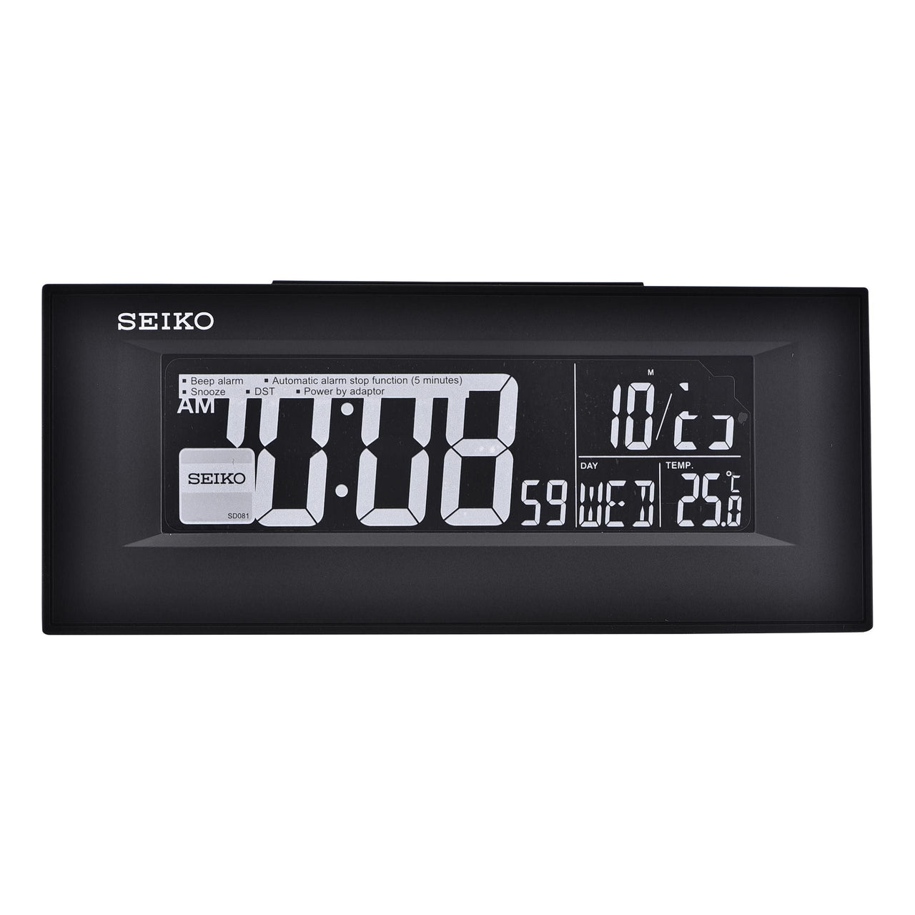SEIKO Calendar Multifunction Minimalistic Black QHL081K