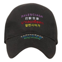 Balenciaga Languages Logo Cap 'Black Multicolor' 641238410B21098