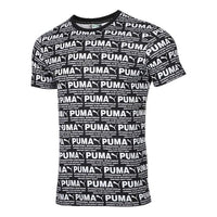 PUMA All Over Printed Logo Tee 'Black' 584132-01