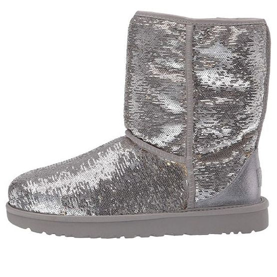 (WMNS) UGG Snow Boots 'Grey Silver' 9248759-GRAY