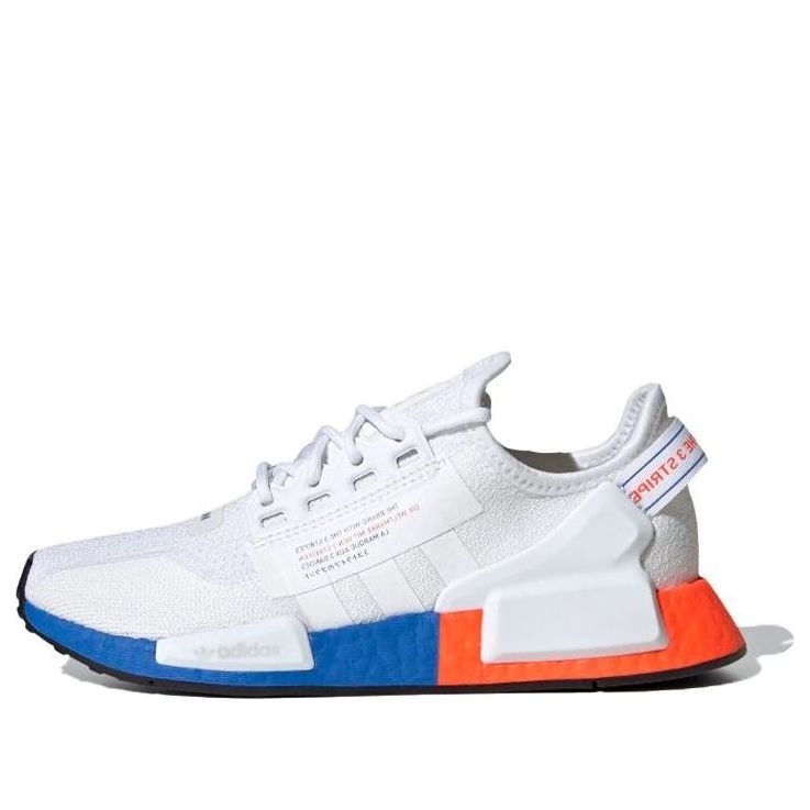 (GS) adidas originals NMD_R1 V2 J 'White Blue Orange' FX4269