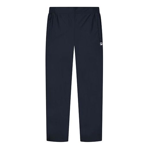 FILA Letter Printing Tennis Ball Sports Knit Long Pant Male Blue A11M123602F-NV