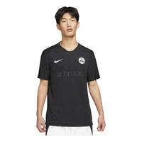 Nike x ACRONYM Crossover Fan Edition Printing Logo V neck Short Sleeve Asia Edition Black DC8809-010