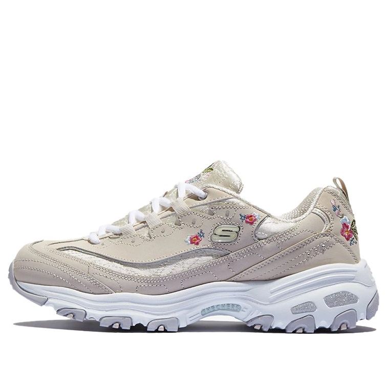 (WMNS) Skechers D'Lites 1.0 Low-Top Daddy Shoes Beige 11977-NAT