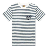 HUMAN MADE Stripe Love Logo Short Sleeve Unisex Navy Blue HM19CS025