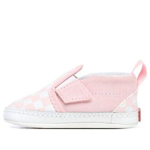 Vans Infant Checkerboard Slip-On V Crib Pink VN0A2XSL04E