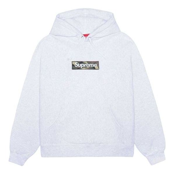 Supreme FW23 Box Logo Hooded Sweatshirt 'Ash Grey' 166928