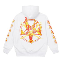 Palace Flamed Hoodie 'White' P21HD015