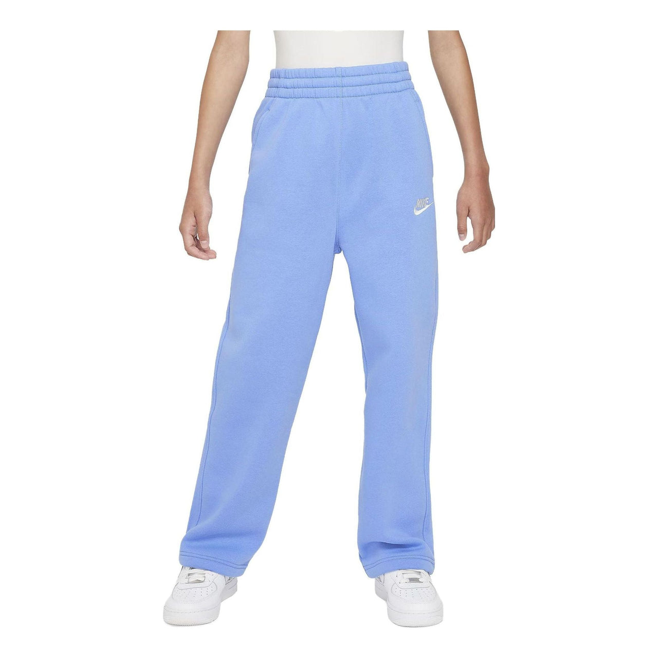 (GS) Nike Sportswear Club Fleece Wide-Leg Pants 'Polar Blue' FD2927-450