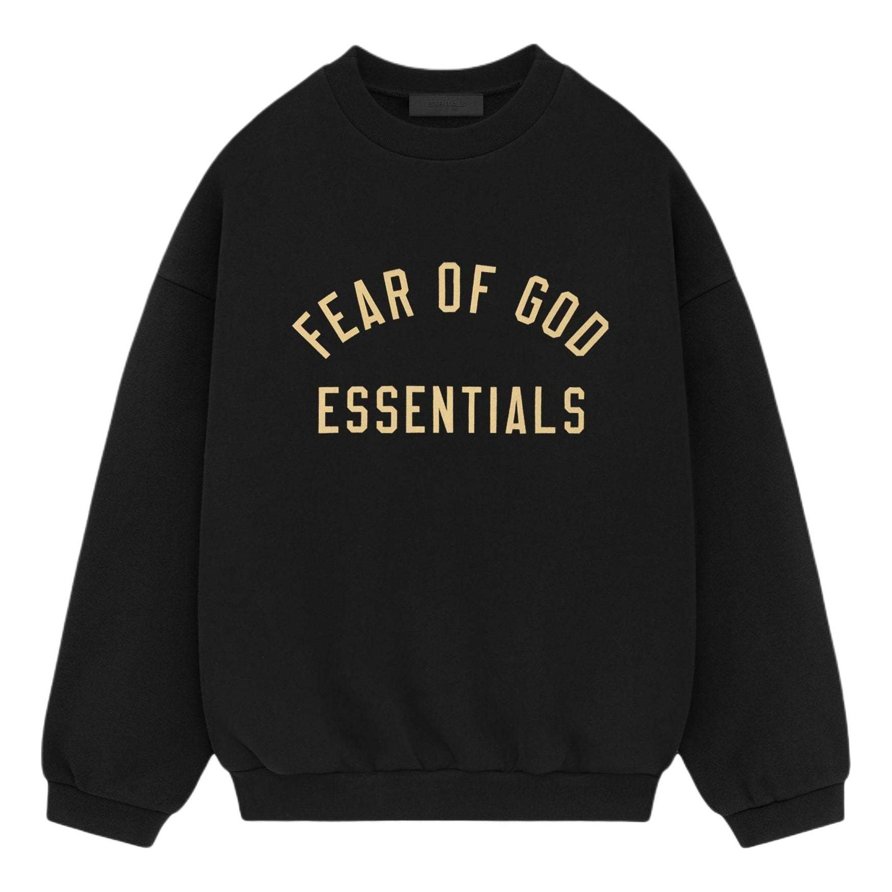 Fear of God Essentials Fleece II Crewneck 'Black' 192BT246268F