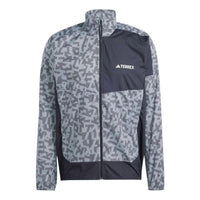 adidas TERREX Trail Running Wind Jacket 'Grey' IA1795
