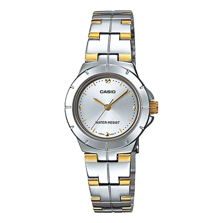 CASIO Unisex SilverWhite Analog LTP-1242SG-7C