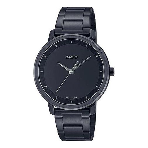 CASIO Dress Series Waterproof Quartz 33.9mm Stainless Steel Strap Watch Black Analog LTP-B115B-1EV