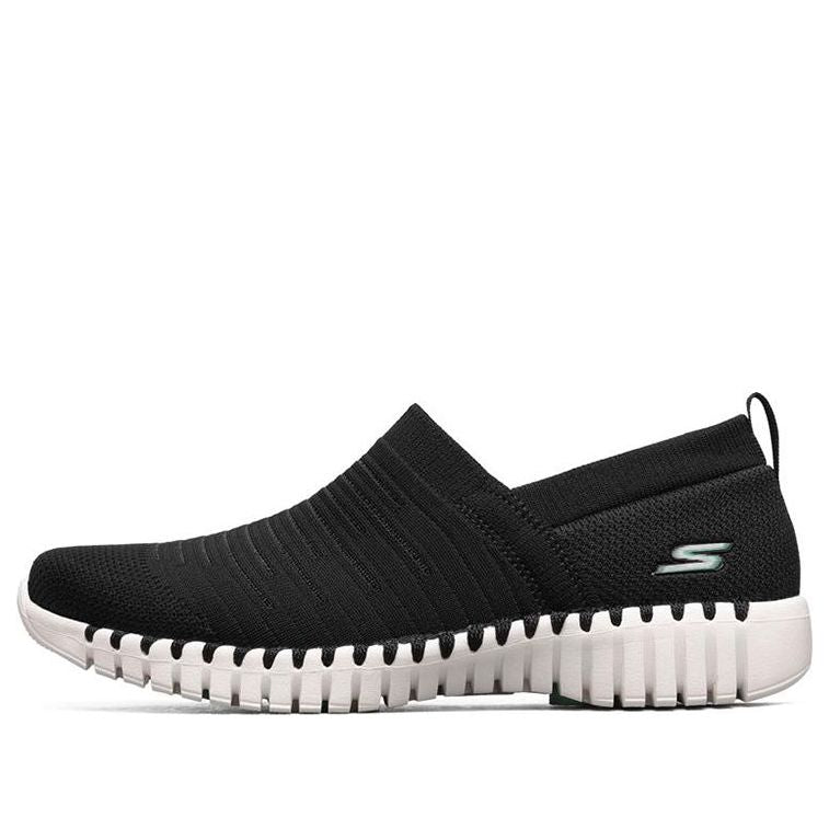 (WMNS) Skechers Go Walk Smart Running Shoes Black 124043-BKW