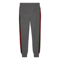 Gucci Wool Cashmere Pants With Web 'Grey' 758113-XKDH3-1160