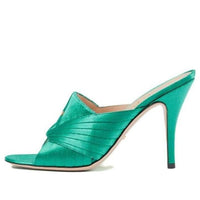 (WMNS) Gucci Satin Pumps 95 'Green' 699457-F1400-3603