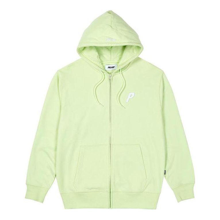 Palace Fw23 Felt P Zip Hood Jacket 'Teal' P24CS113
