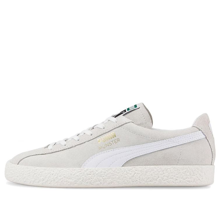 PUMA Munster Low Tops Casual Skateboarding Shoes Unisex Gray White 383406-01