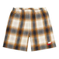 Supreme FW18 Nike Plaid Sweatshort Mustard SUP-FW18-538