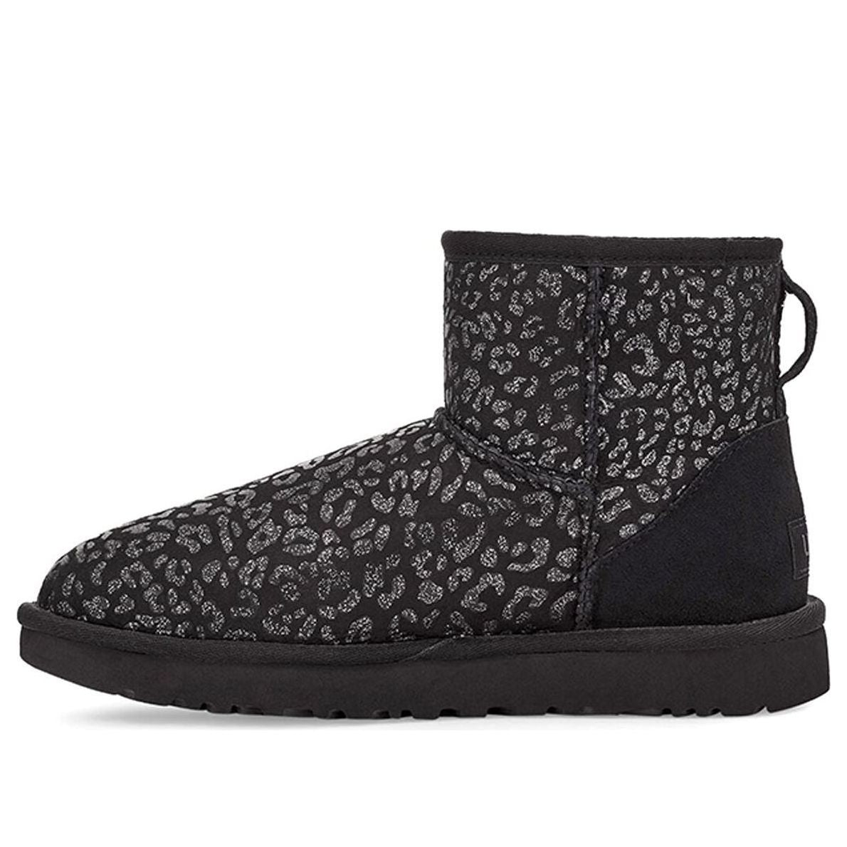 (WMNS) UGG Classic Mini Snow Leopard Black 1113494-BLK