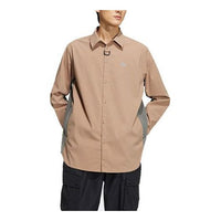 adidas Solid Color Sports Long Sleeves Shirt Brown HE6618