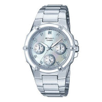 CASIO SHEEN Waterproof Stainless Steel Strap White Analog SHN-3015DP-7ADF
