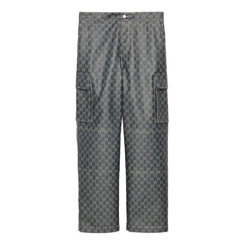 Gucci GG Denim Jacquard Trouser 'Dark Blue Ivory' 771522-XDCTA-4390