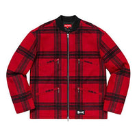 Supreme SS19 Zip Car Jacket Red Zipper Unisex SUP-SS19-355