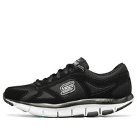 (WMNS) Skechers Liv Running Shoes Black/White 12473-BKW
