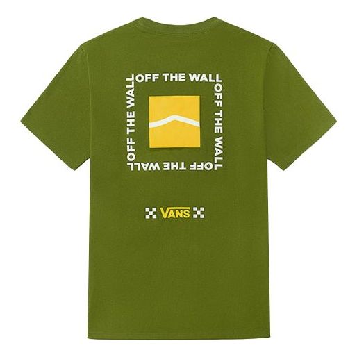 (WMNS) Vans Printing Round-neck Green VN0A5F1WZED