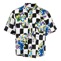 Off-White SS21 Printing Plaid Short Sleeve Shirt Loose Fit White OMGA171S21FAB0018400