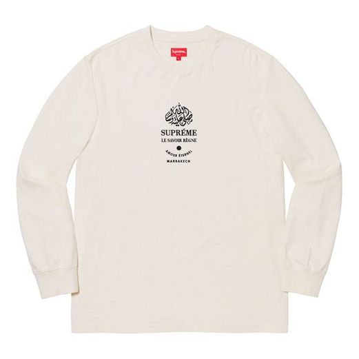 Supreme FW19 Week 7 Marrakech LS Top Logo Tee SUP-FW19-672