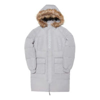 New Balance Parka Jacket Asia Sizing 'Grey White' AMJ04361-GR