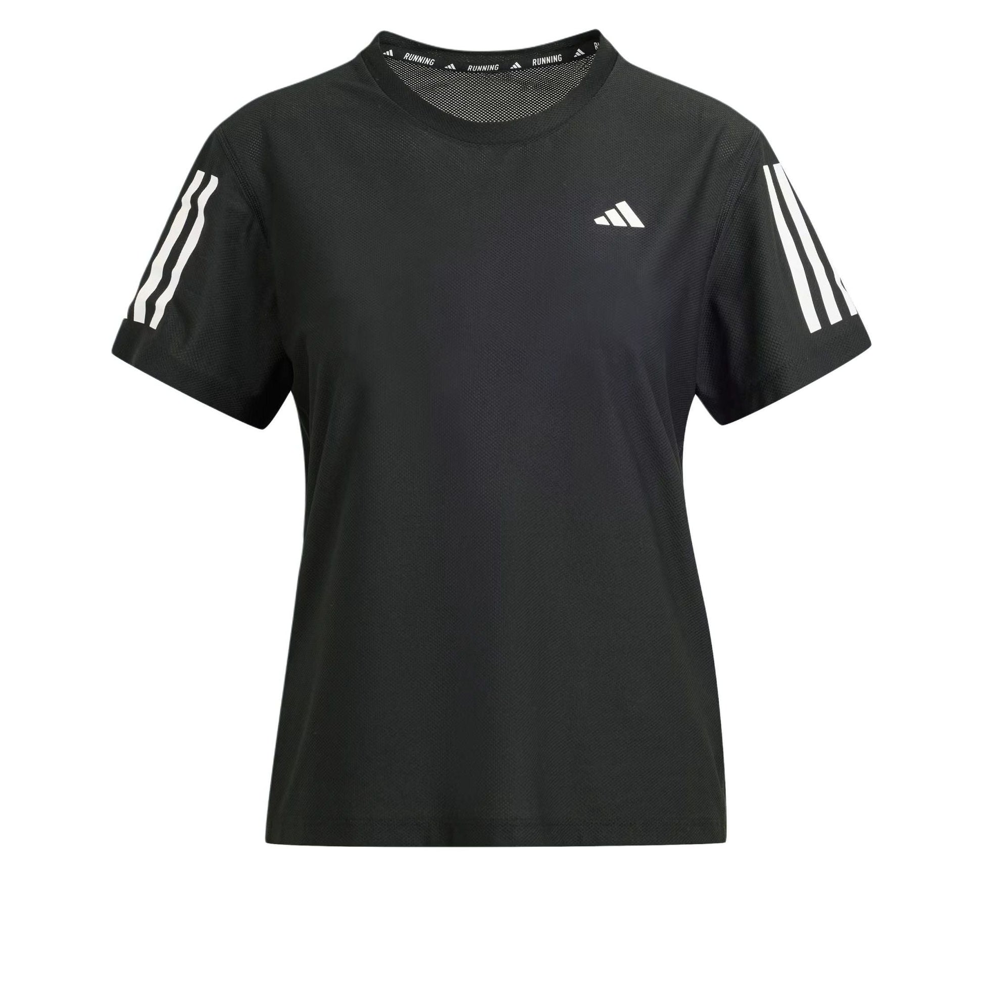 (WMNS) adidas Own The Run T-Shirts 'Black White' IN2961