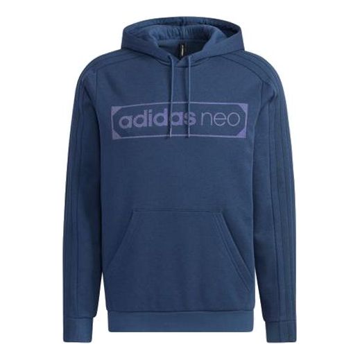 adidas neo M Ssfv1 2 Casual Sports hooded Pullover Blue GP4852