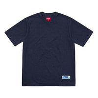 Supreme SS18 Athletic Label SS Top Navy Tee SUP-SS18-310