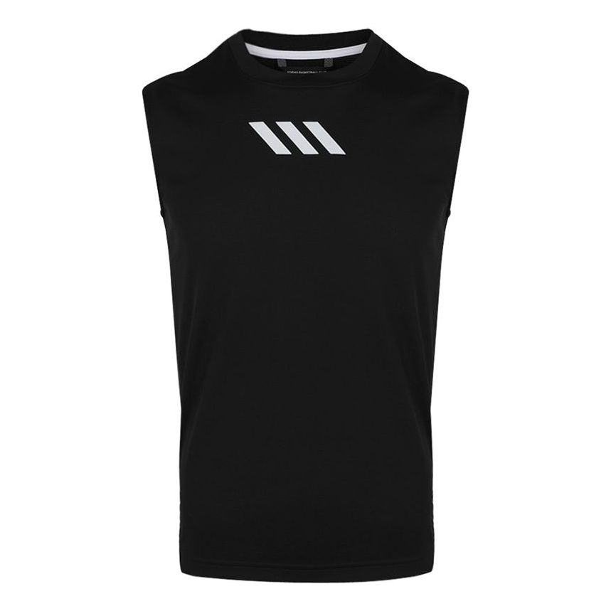 Men's adidas Pm Sl Tank Running Training Breathable Basketball Jersey/Vest Black DT2921