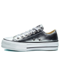 (WMNS) Converse Chuck Taylor All Star Lift Ox 'Silver' 560248C