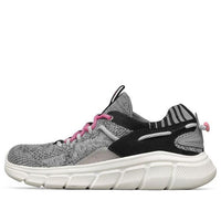 (WMNS) Skechers Bobs B Flex Grey/Black/Pink 117115-CCL