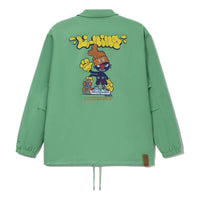 Li-Ning x Persue Crossover Cartoon Pattern Printing Long Sleeves Jacket 'Green' AFDS097-1