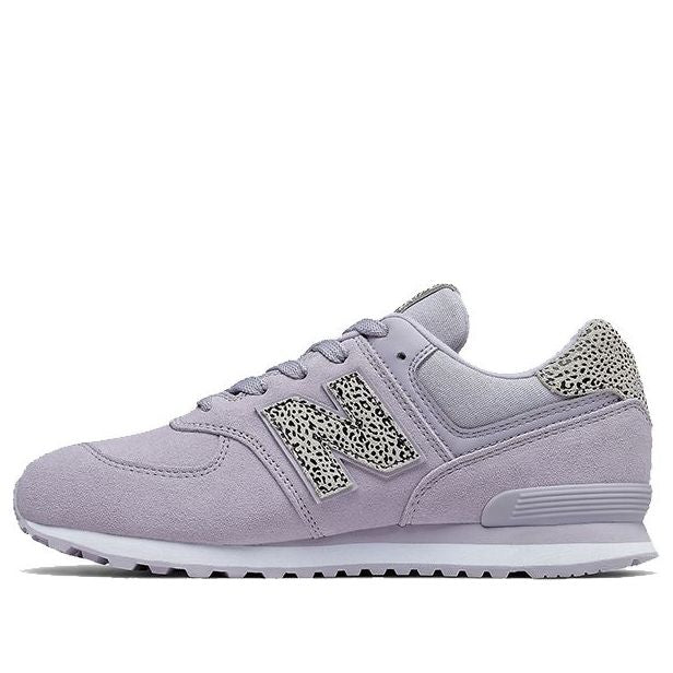 (GS) New Balance 574 Animal Print Big Light Purple GC574ANF