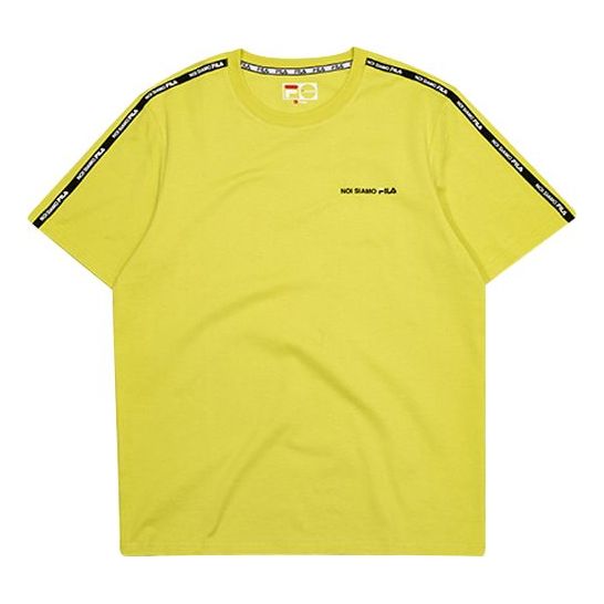 FILA FUSION Logo Short Sleeve Yellow T11M031109F-LG